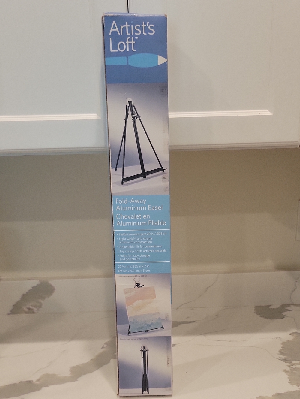 Black Fold-Away Aluminum Easel
